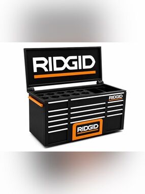 Ridgid Mini Toolbox Pen And Trinket Holder Desk Top Organizer